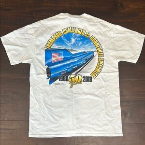 Thompson Challenger Graphic Tee - White Bonneville Flats